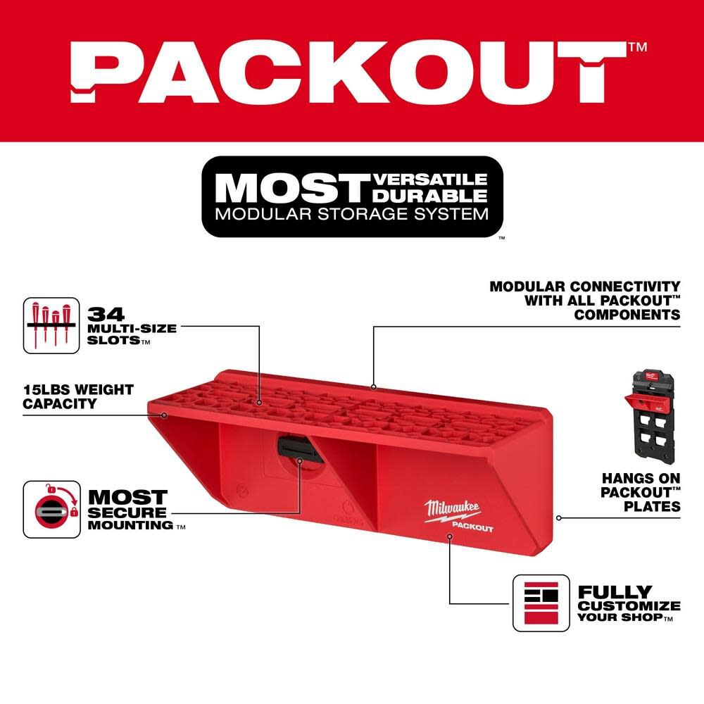 Milwaukee PACKOUT Screwdriver Rack 48-22-8341 from Milwaukee