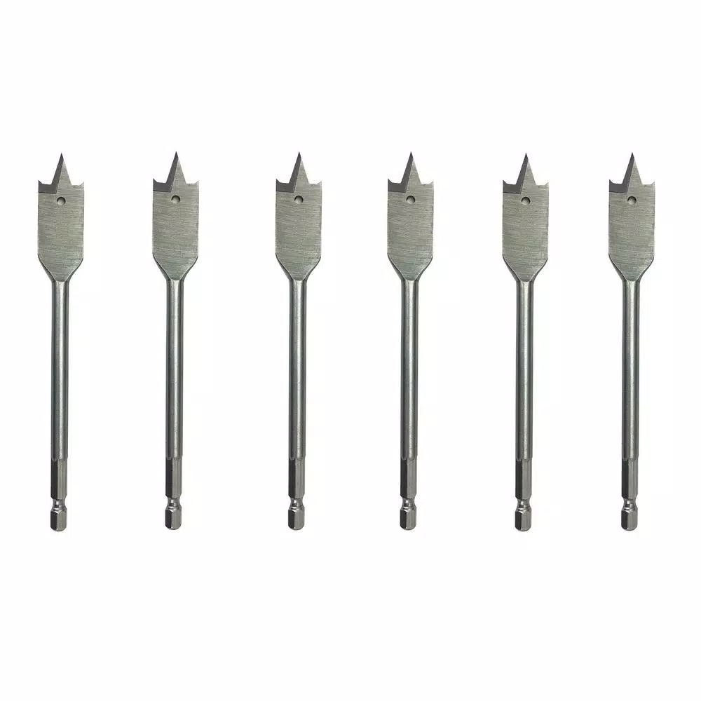 Drill America Carbon Steel Spade Drill Bit Set (6-Pieces) and#8211; XDC Depot