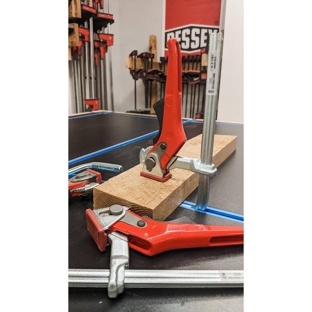 BESSEY 6 in. Capacity Track Saw and Table Clamp with Lever Handle and 2-516 in. Throat Depth GTR16S6H