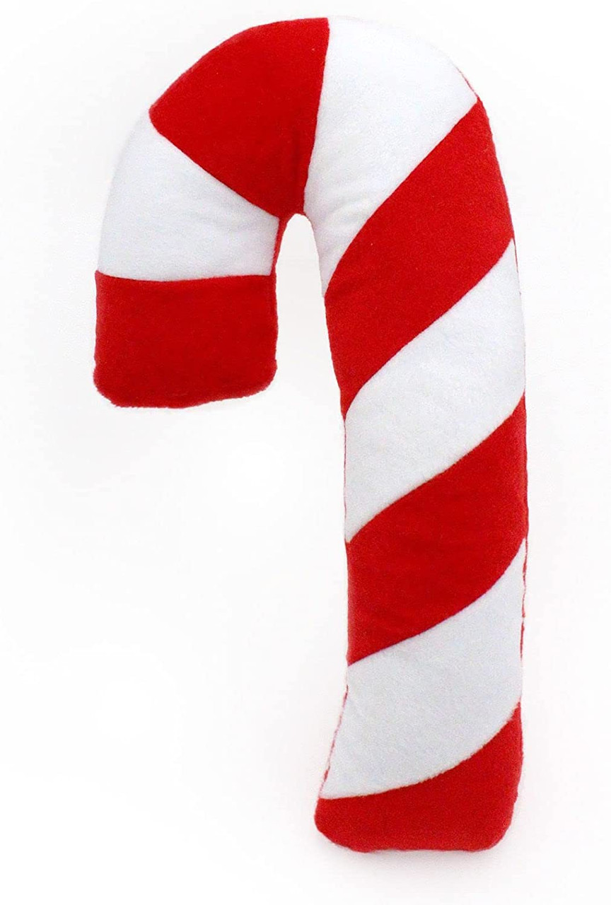 ZippyPaws Holiday Christmas Jigglerz Candy Cane Dog Toy