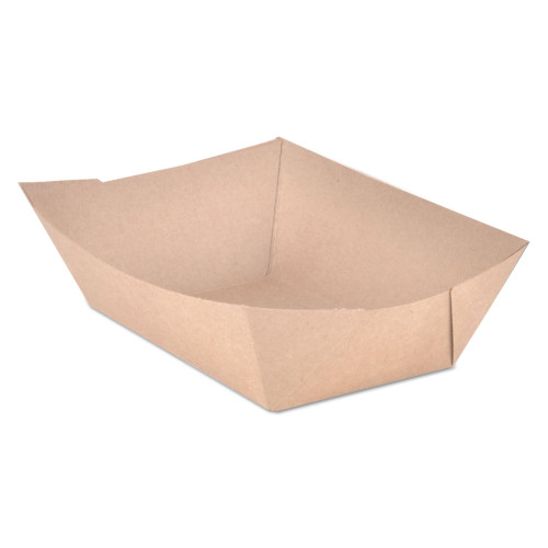 SCT Eco Food Trays， 3 lb Capacity， Brown Kraft， Paper， 500/Carton (0525)