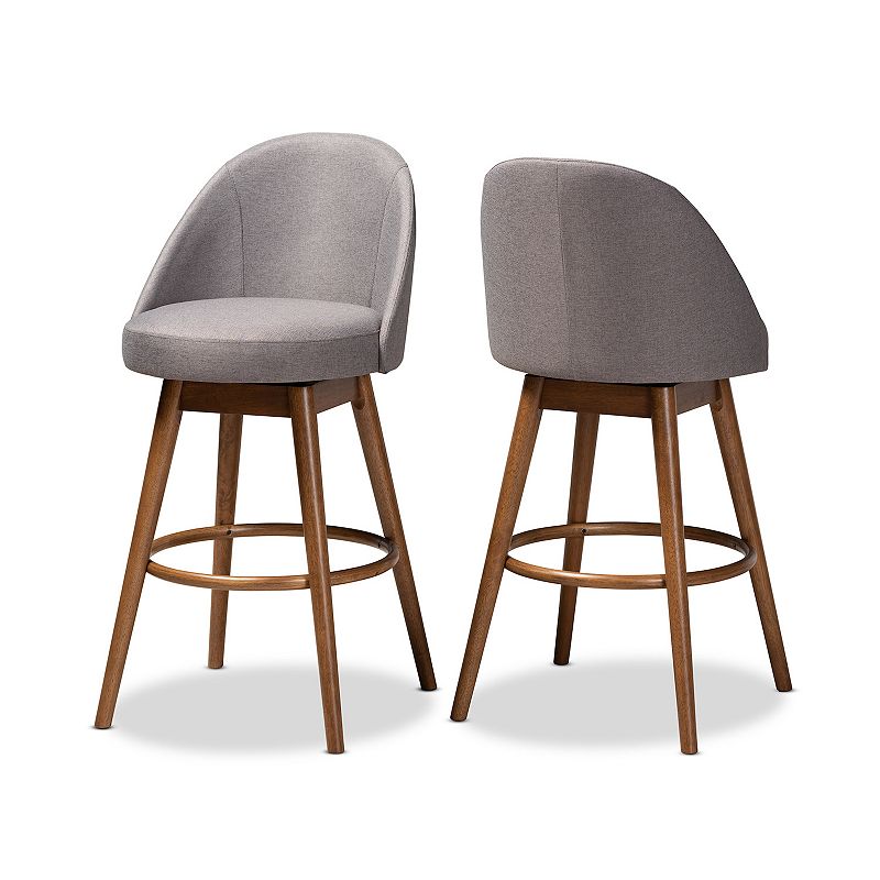 Baxton Studio Carra Bar Stool 2-Piece Set