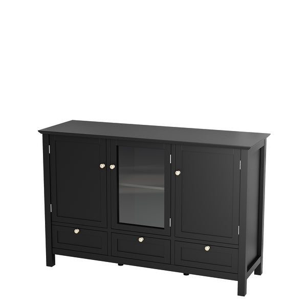 44.9'' Accent Cabinet Modern Console Table Sideboard for Living Room Dining Room With 2 Doors， 3 Drawers