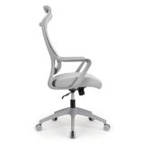 Lenzer Mesh High-Back Task Chair， Gray， BIFMA Certified