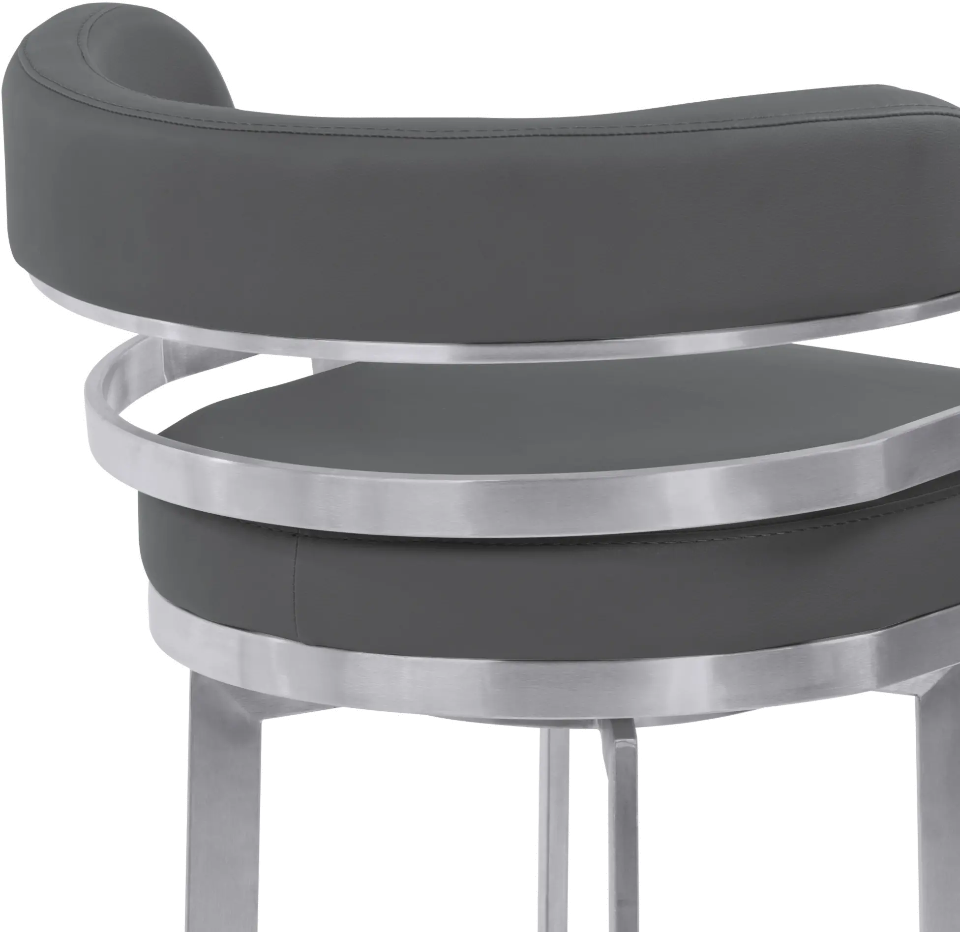 Prinz Gray Swivel Bar Stool