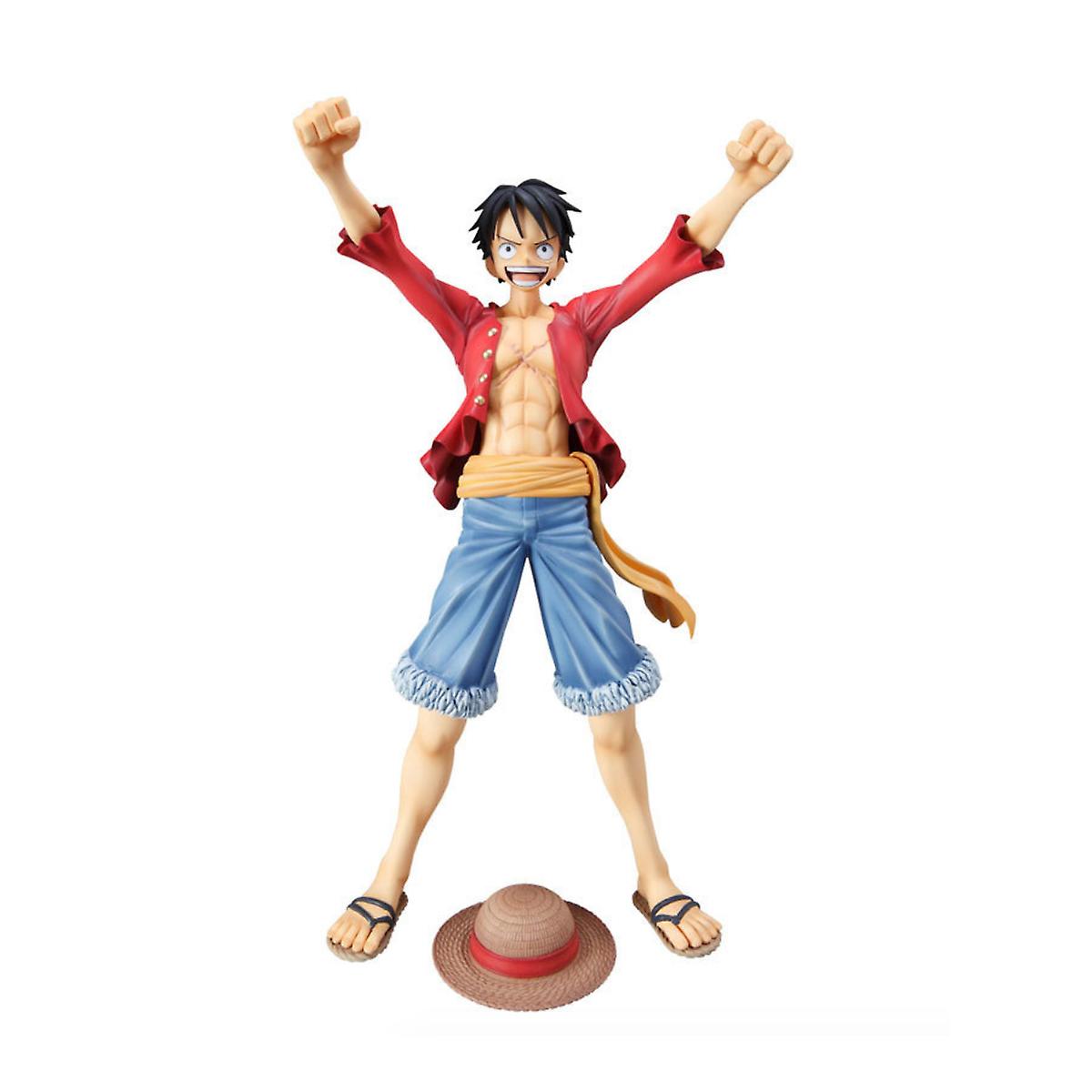 Straw Luffy One Piece Anime Action Figure Toy Model 20cm