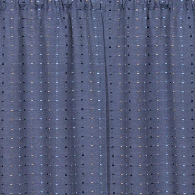 Hopscotch Collection Window Tiers amp Valance In Denim Blue By Saturday Knight Ltd