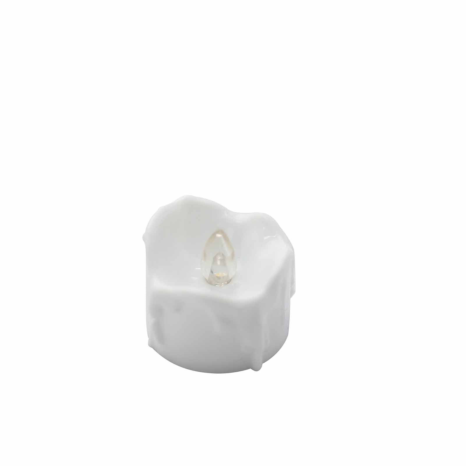 12 Pack Warm White Flameless LED Tealight Luminaria Candles, Realistic Wax Design Battery Operated Candles 1.5