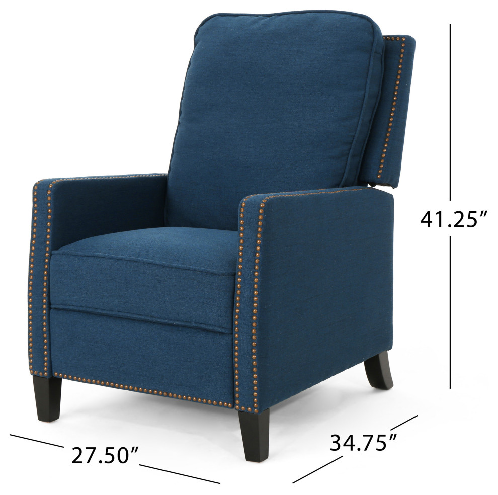 GDF Studio Armstrong Traditional Fabric Recliner   Transitional   Recliner Chairs   by GDFStudio  Houzz