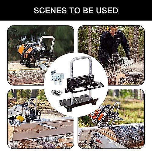 Chainsaw Mill | Metal Planking Milling Lumber - Portable Mini Sawmill Chainsaw Attachment， Wood Timb