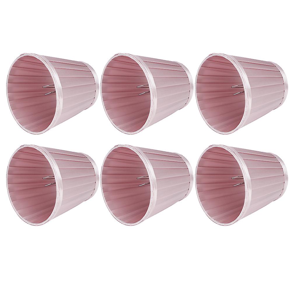 6pcs Lampshade Replacement for E14 Bulb Interface Wall Light Ceiling Light Cover Shade Pink Purple