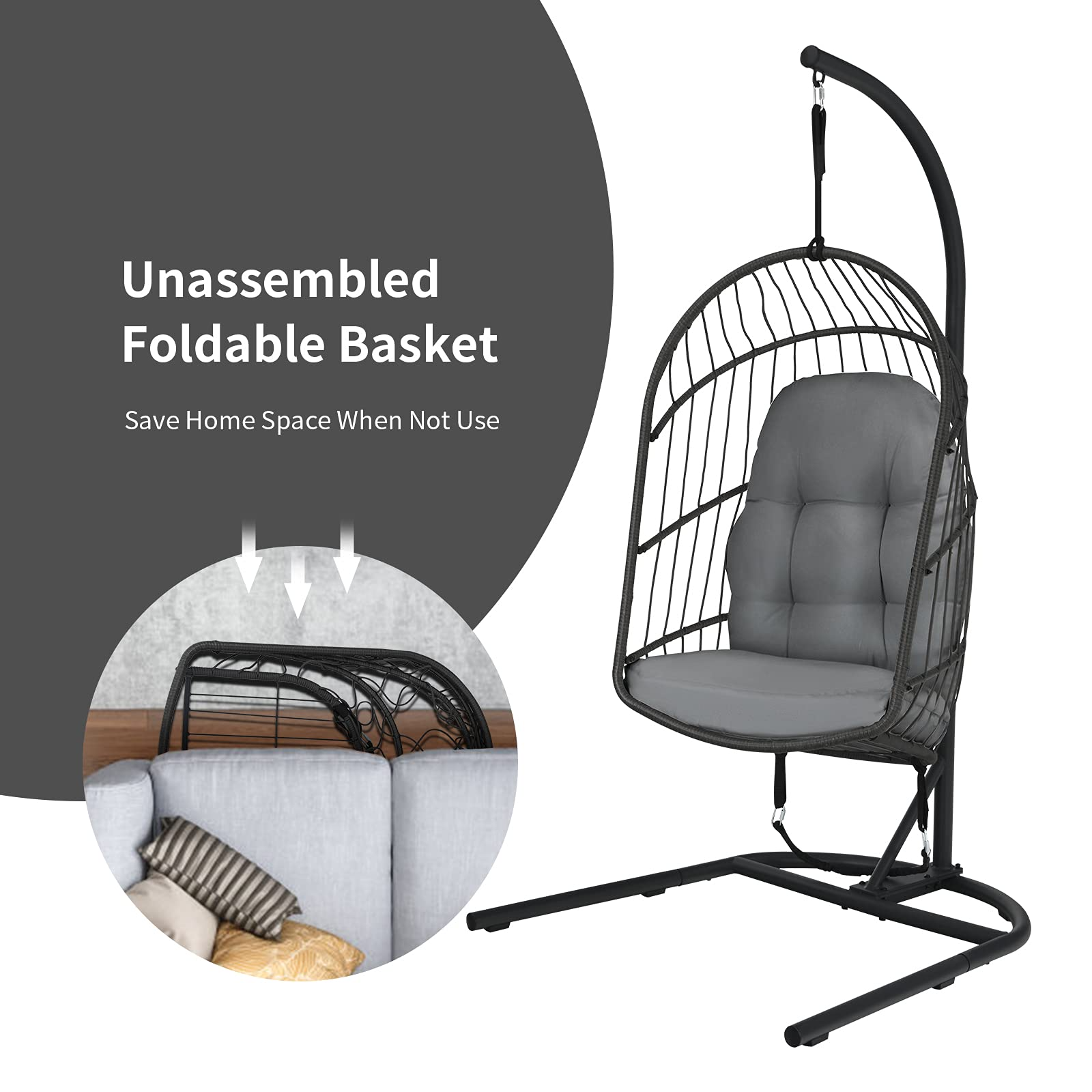 Giantex Hanging Egg Chair with Stand