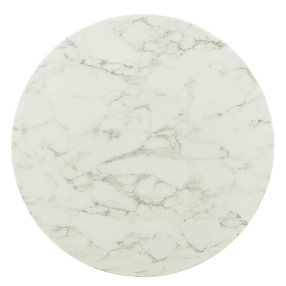 Leo Brass Faux Marble (Stone) Table