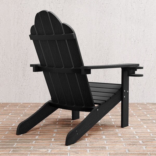 LUE BONA Plastic Poly Weather Resistant Outdoor Patio Adirondack Chair 1Pack