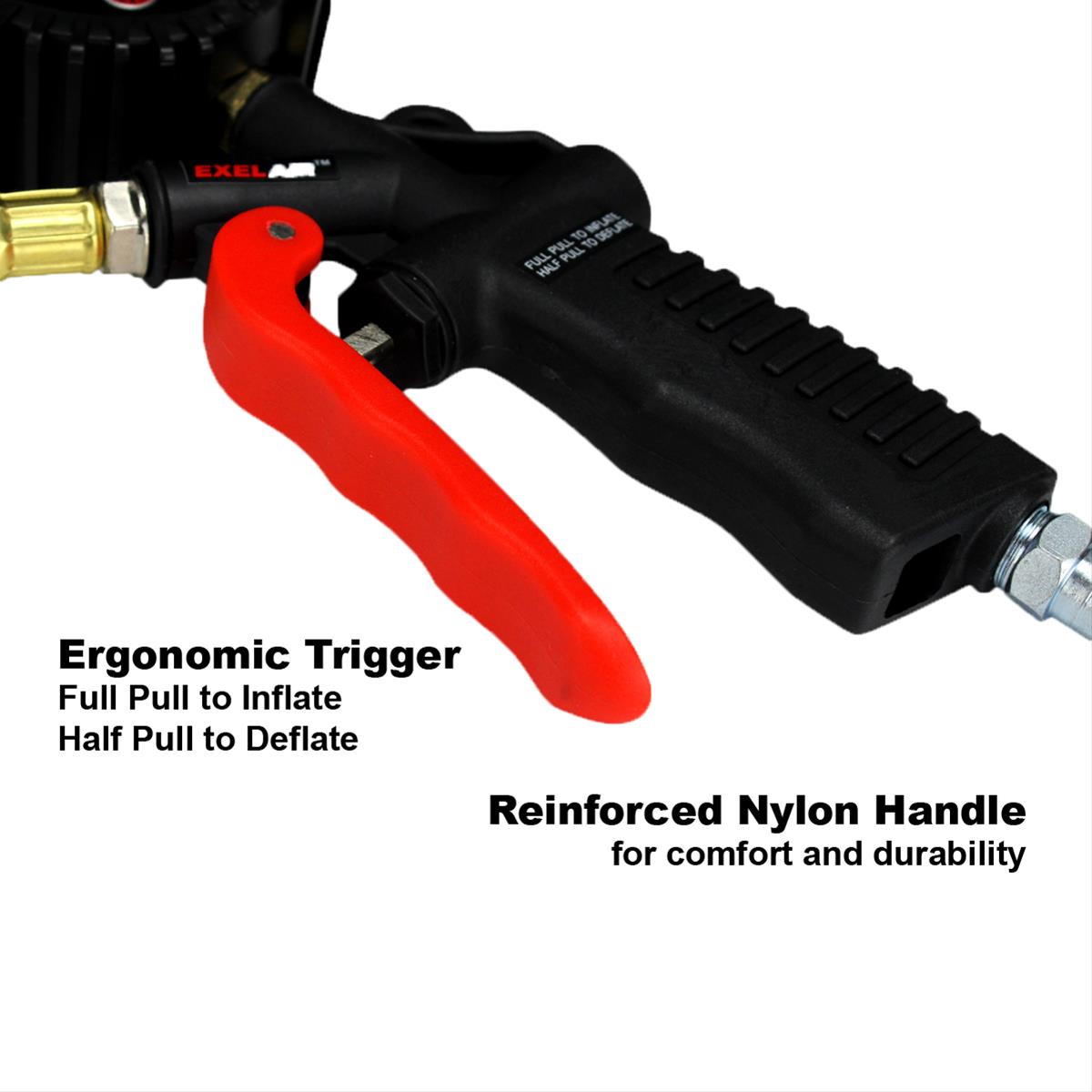 Milton Industries EX0500D Milton EXELAIR Digital Pistol Grip Tire Inflator/Deflator Gauges