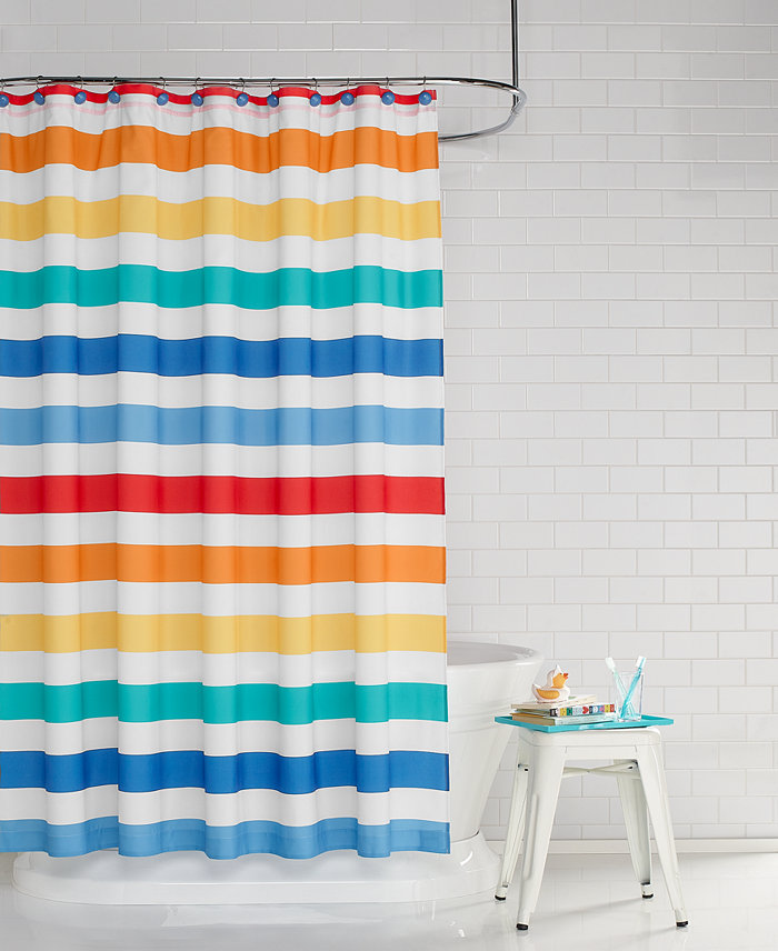 Charter Club Kids Rainbow Stripe 13-Pc. Shower Curtain Set  Created for Macys