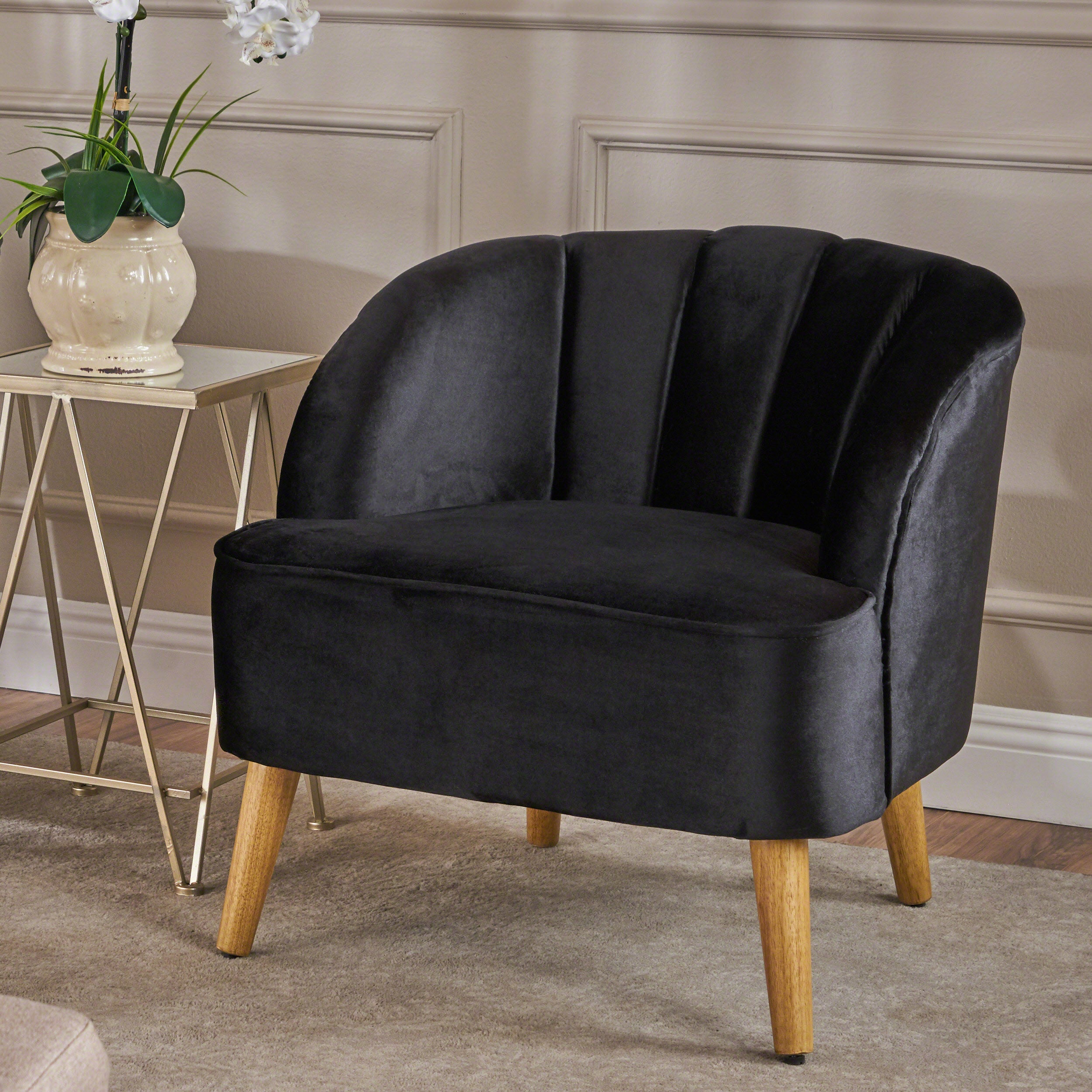 Scarlett Modern New Velvet Accent Chair