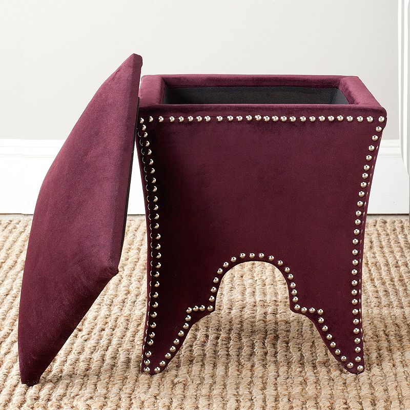 Safavieh Deidra Nailhead Ottoman