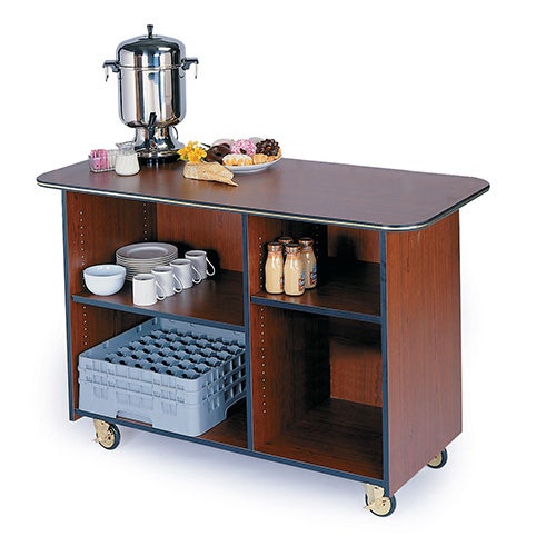 Geneva 68100 - Enclosed Service Cart， Laminate， 57-1/2