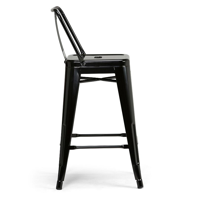 Simpli Home Rayne Bar Stool 4-piece Set