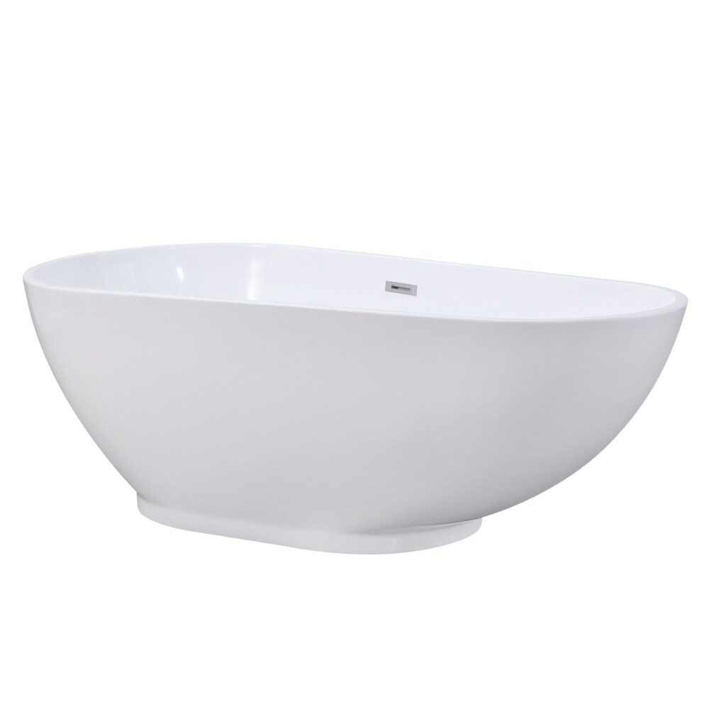 Modern Slipper 69 inch Freestanding Acrylic Bathtub