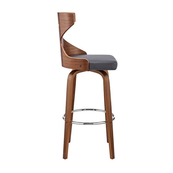 Gayle Bar Stool with 360-Degree Swivel， Gray