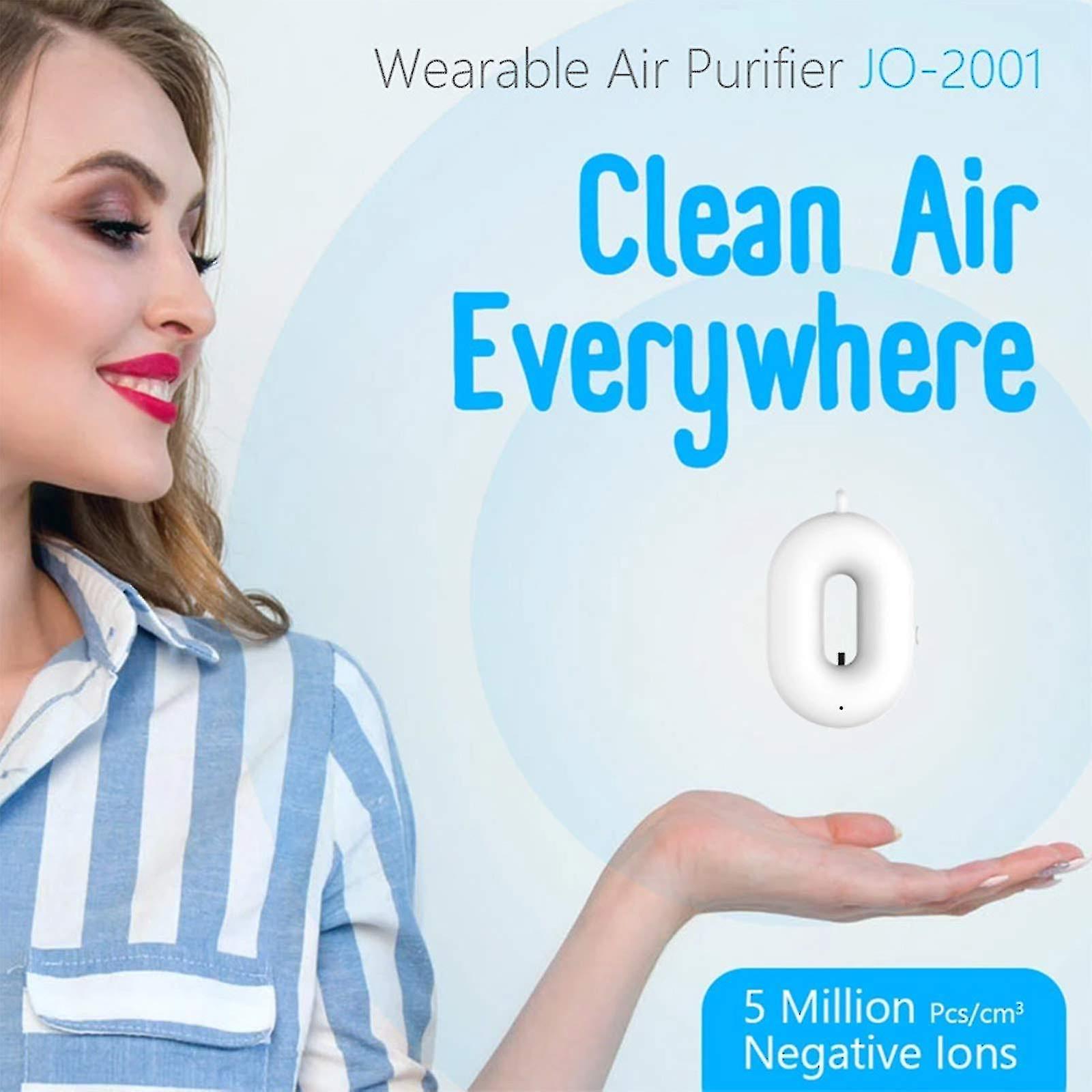 Air Purifier Necklace Wearable Negative Ion Generator For Kids Adults Car