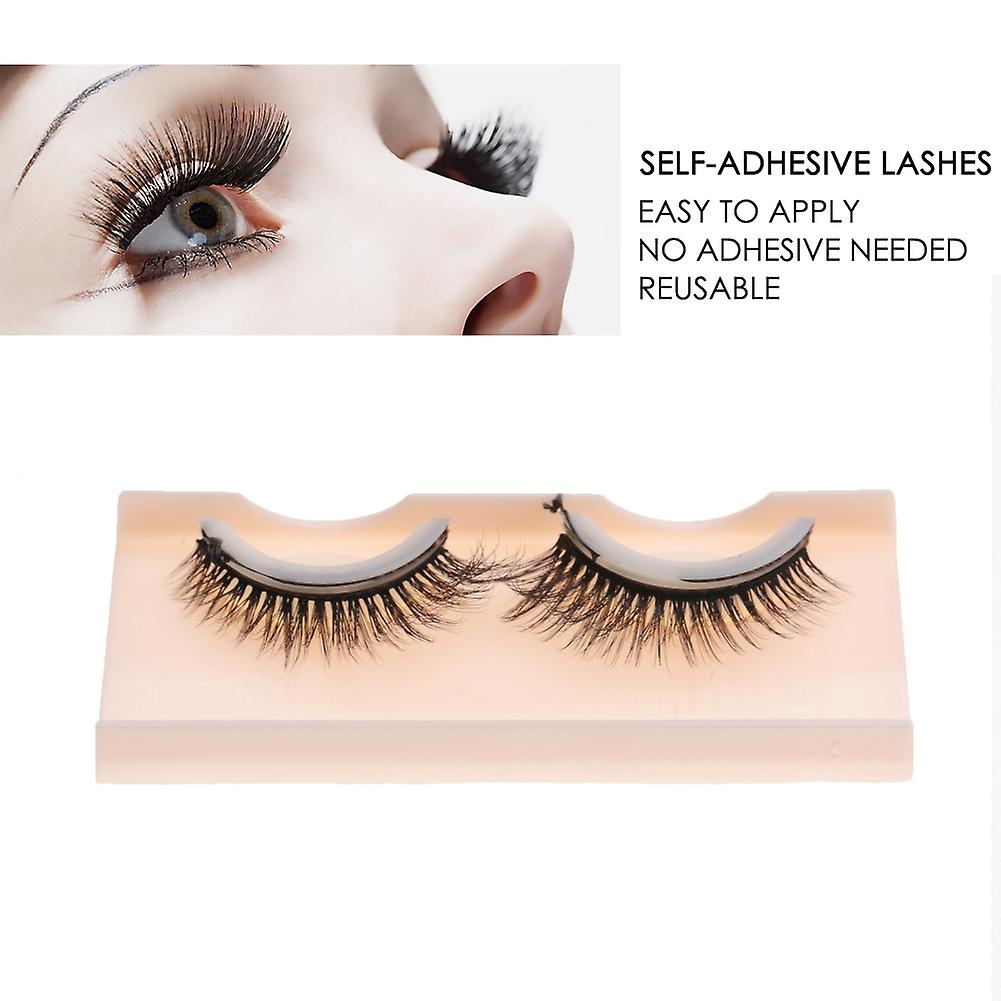 3d Professional Self Adhesive Eyelashes No Stimulation False Eyelashes Extension 02#