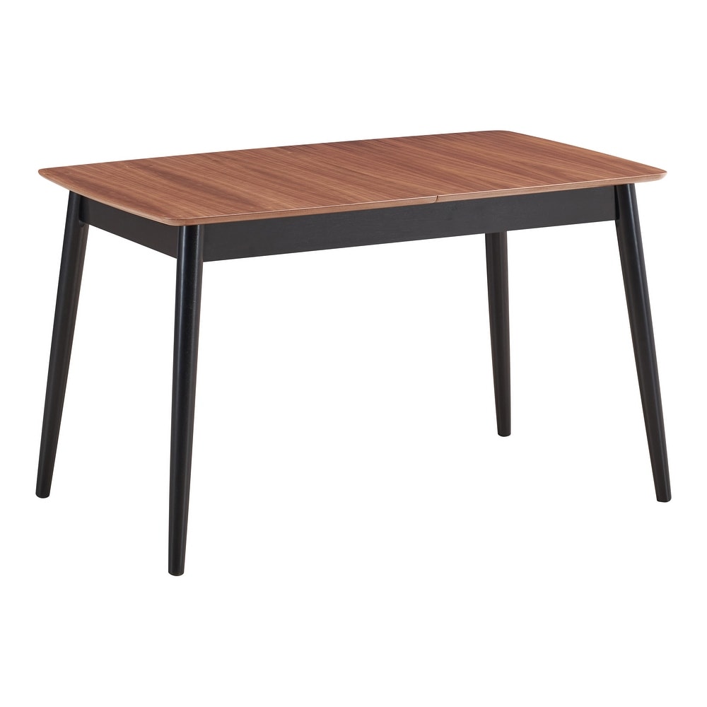 ACME Lanae Dining Table with Butterfly Leaf in Natural and Black