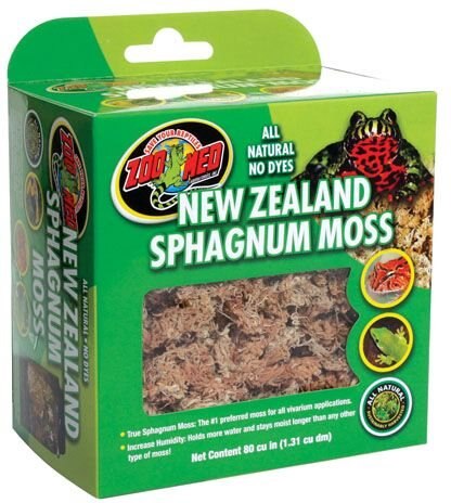 Zoo Med New Zealand Sphagnum Moss Reptile Substrate， 80-in