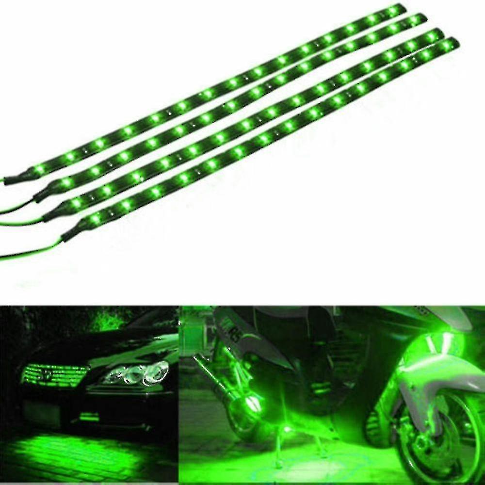 10 Pcs Waterproof Flexible Led Strip Underbody Light For Car Motorcycle