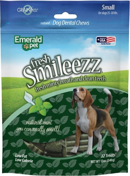 Emerald Pet Fresh Smileezz Small Grain-Free Dental Dog Treats