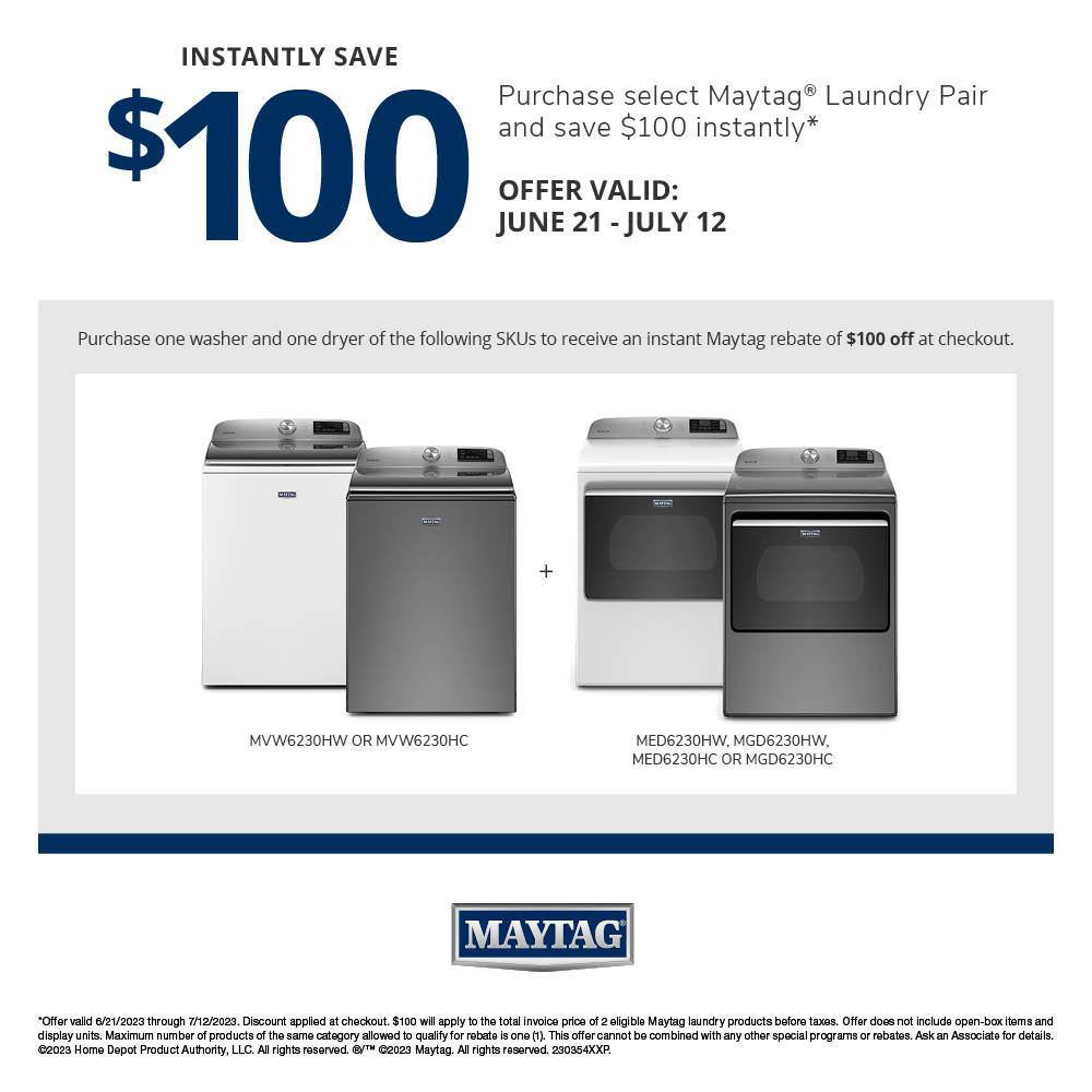 Maytag 4.7 cu. ft. Smart Capable Metallic Slate Top Load Washing Machine with Extra Power Button and Deep Fill Option MVW6230HC