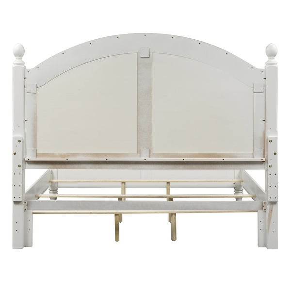 Summer House I Oyster White King Poster Headboard - - 30828238