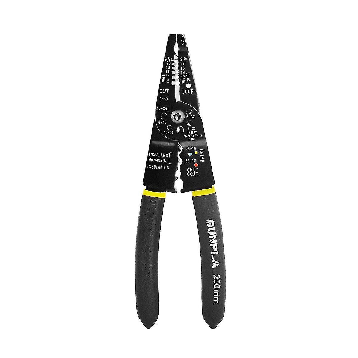 Wire Stripper -tool For Cutting Cables Screws S With Serrated To Split Wires Crimp Terls And Connects 210mm