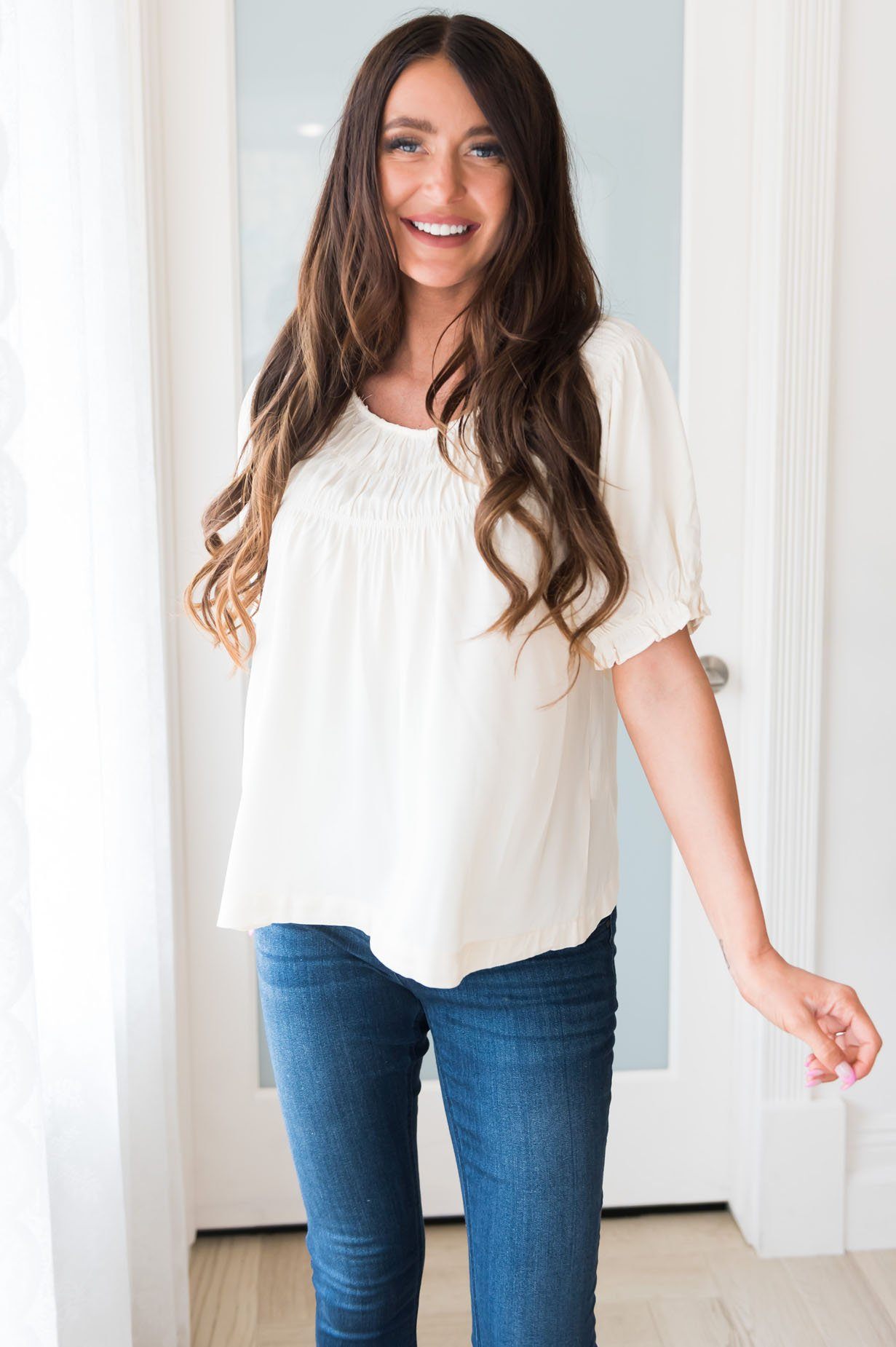 Saving Grace Modest Blouse