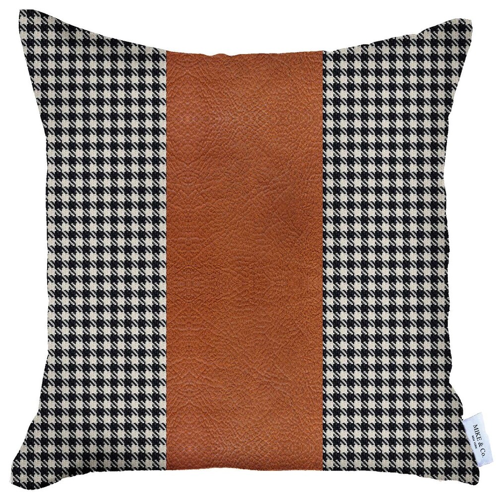 Boho Chic Decorative Vegan Faux Leather Pillow Covers