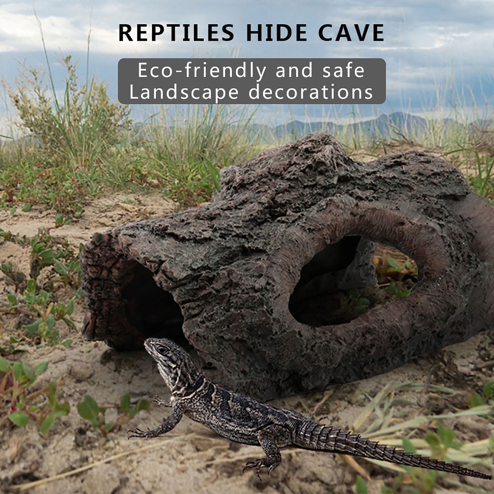 Resin Resin Reptile Hide Cave， Hide Cave Reptile Hide Cave， For Scorpion Lizard