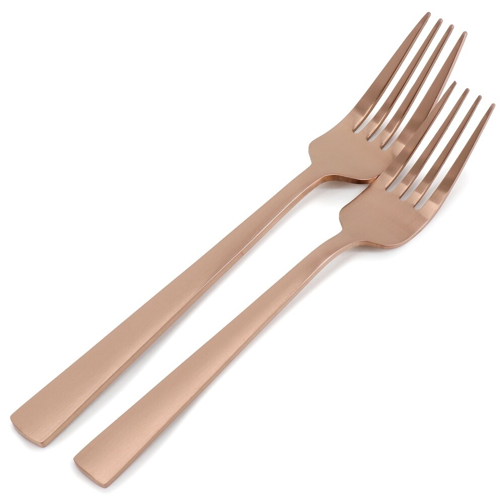 20 Piece Stainless Steel Flatware Set in Bronze