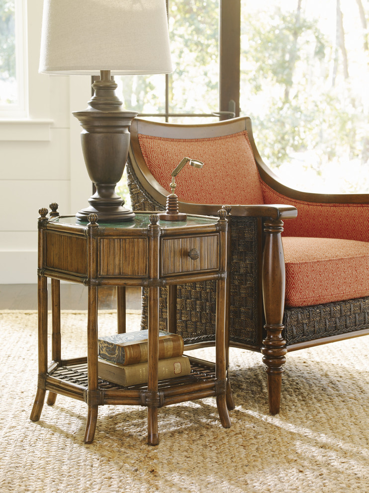 Flamingo Octagonal End Table   Tropical   Side Tables And End Tables   by Lexington Home Brands  Houzz