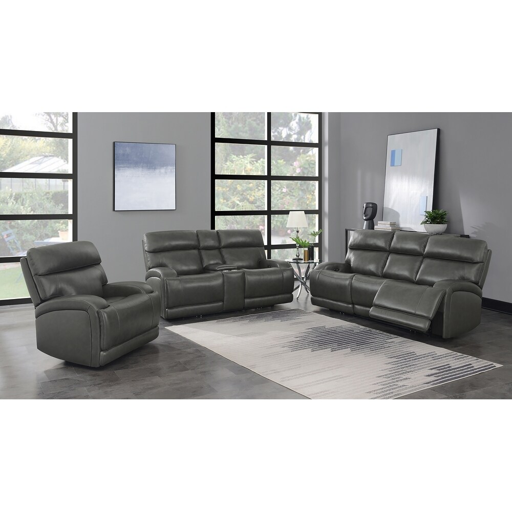 Coaster Furniture Longport 3 piece Upholstered Power Living Room Set