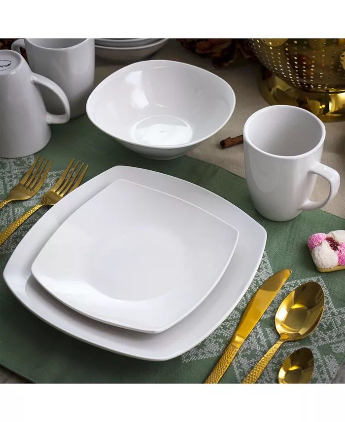 Elama Bishop Dinnerware Set of 16 Pieces