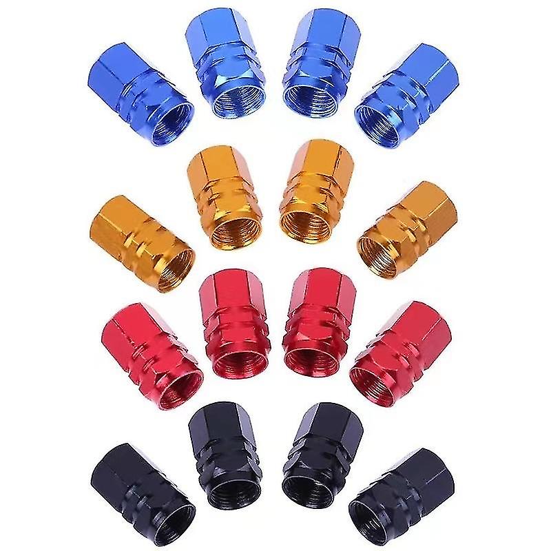 Aluminum Alloy Car Tire Valves Cover Colorful Car Tyre Valves Stem Cover Dust Tyre Valves Airtight Cover