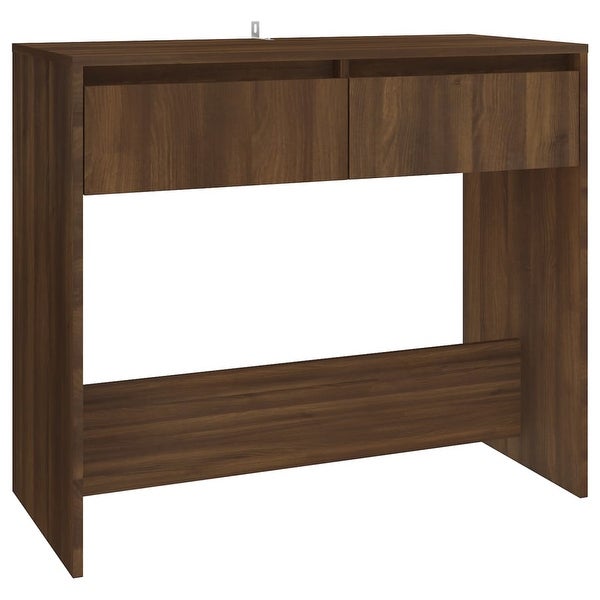 Console Table Brown Oak 35