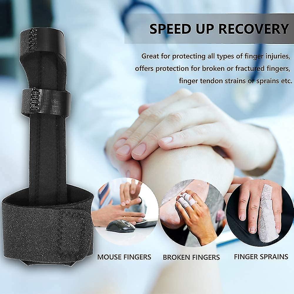 Finger Splint，removable Finger Brace For Any Finger， Suopport For Finger Discomfort Relief， Sprains， Mullet Injury