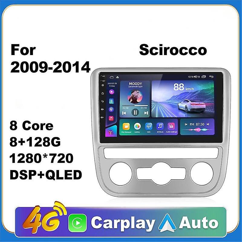 Car Android CarPlay Radio Multimedia Player For Scirocco 2009-2014 2 Din Autoradio Video GPS Navi 4G