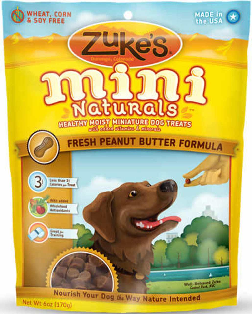 Zukes Mini Naturals Peanut Butter Recipe Dog Treats