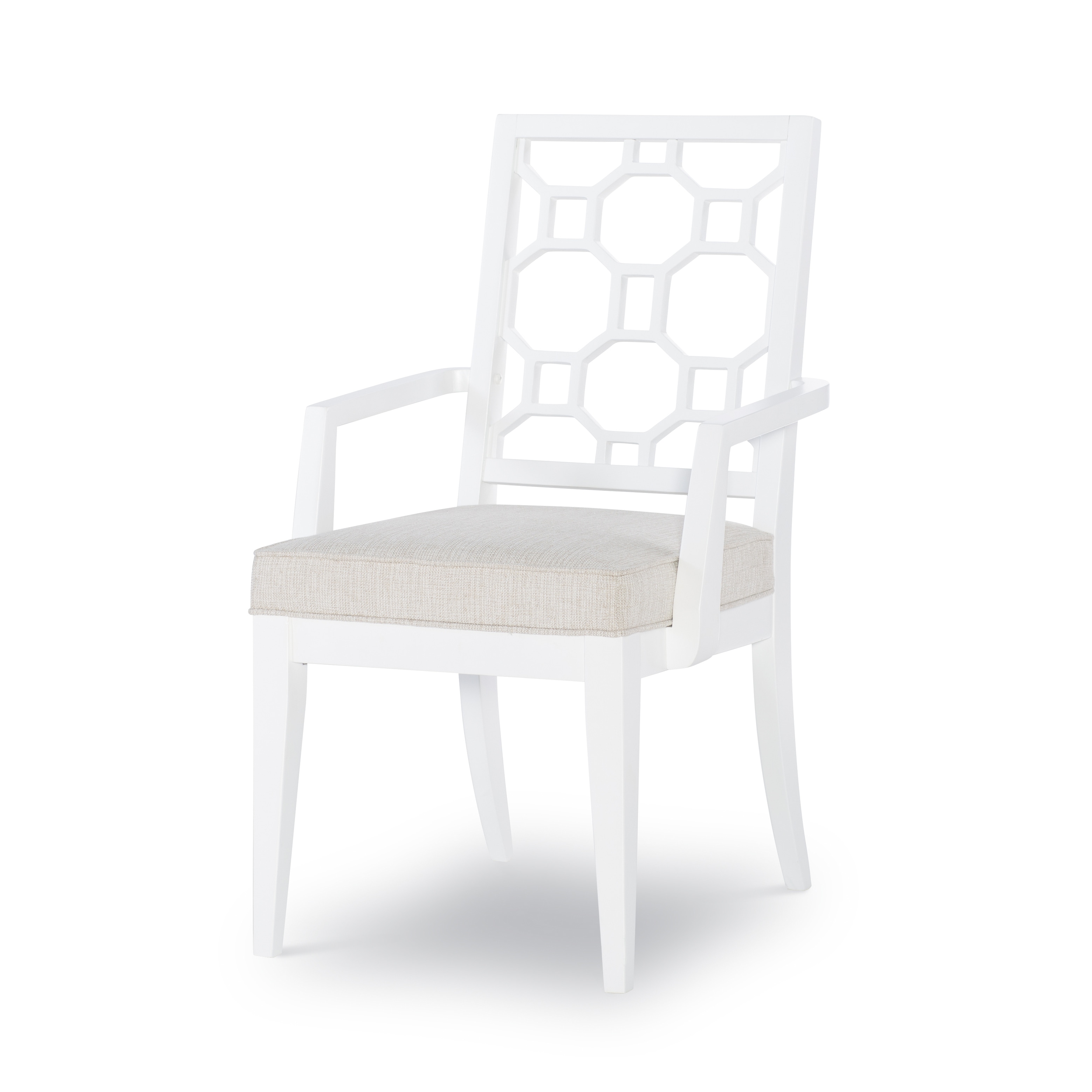 Chelsea by Rachael Ray Lattice Back Arm Chair (Set of 2)