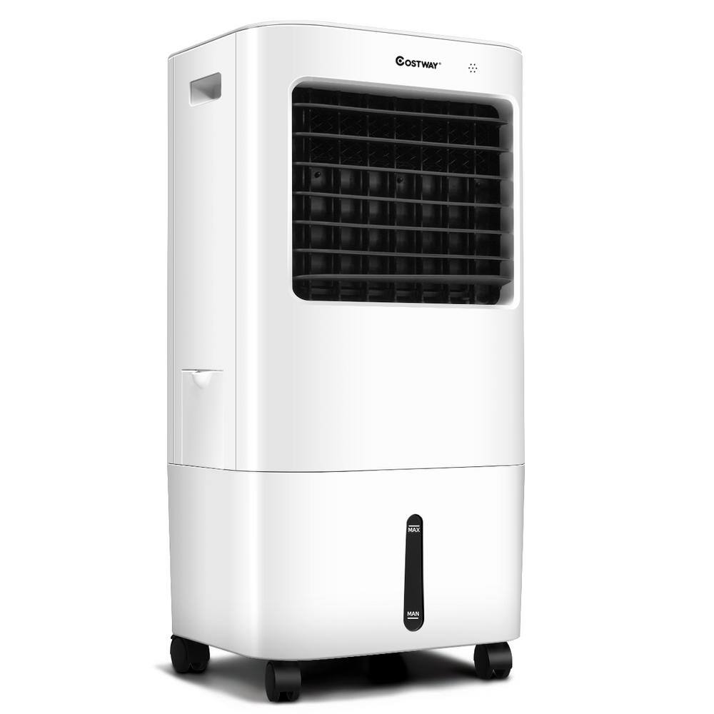 Costway 4-Speed Portable Evaporative Air Cooler Fan and Humidifier EP24513US-WH