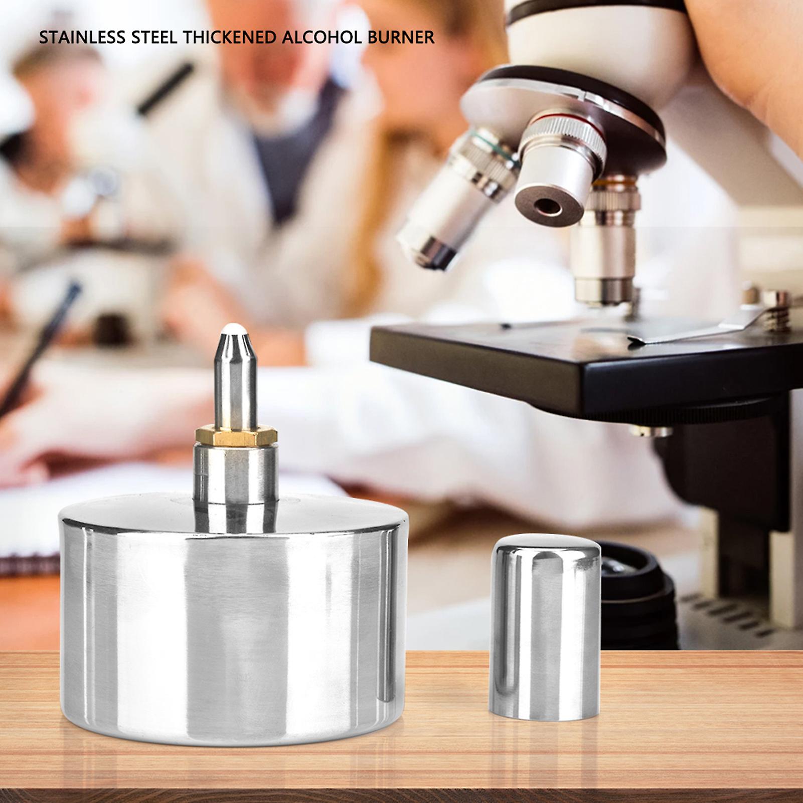 400ml Stainless Steel Thickened Alcohol Burner With Screw And Wick Chemistry Dental Lad Lamp